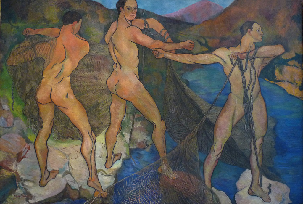 Detail of Hauling the nets, 1914 by Suzanne Valadon