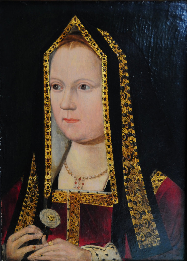 Detail of Elizabeth of York, ca 1502 by Anonymous