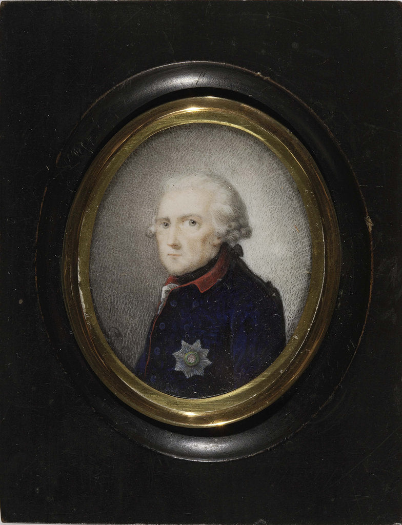 Detail of Frederick II of Prussia, c. 1785 by Daniel Nikolaus Chodowiecki
