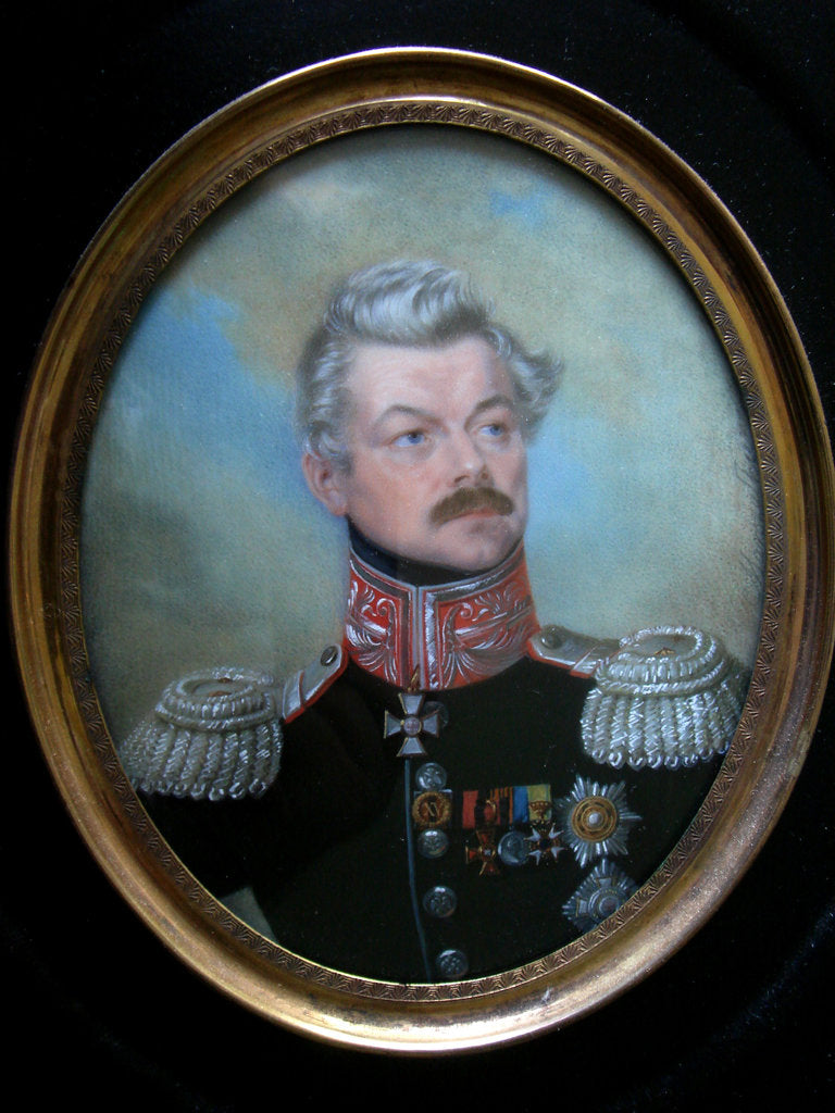 Detail of Portrait of General Count Fyodor Nesselrode, before 1868 by Stanislaw Marszalkiewicz