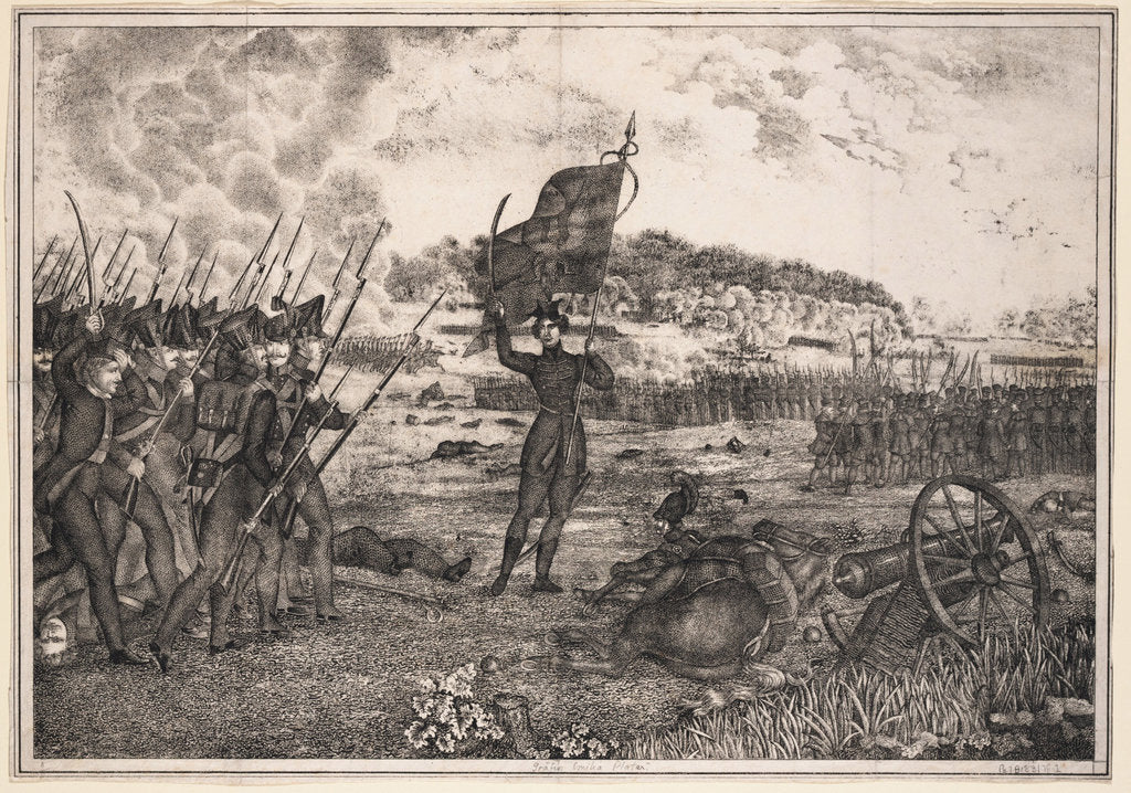 Detail of Polish-Russian war scene, 1831, 1831 by Anonymous