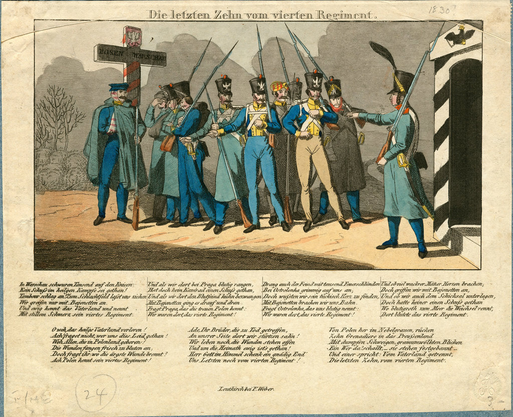 Detail of The Last Ten of the 4th Regiment, 1831 by Anonymous