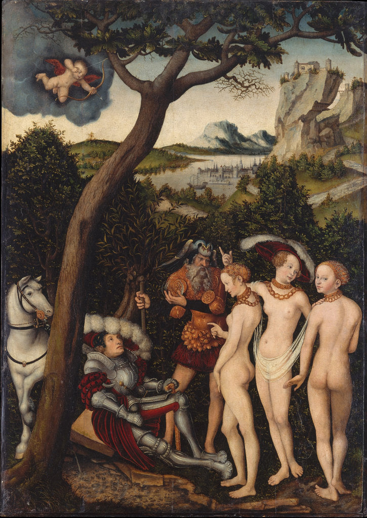 Detail of The Judgement of Paris, ca 1528 by Lucas Cranach the Elder