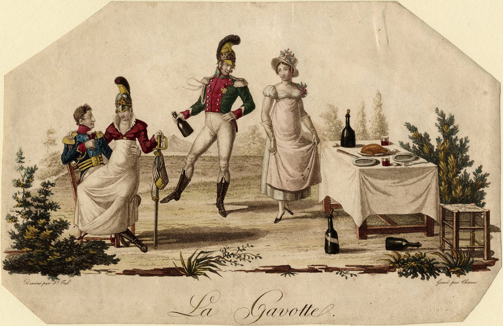 Detail of Gavotte, c. 1815 by Meynier Saint-Fal