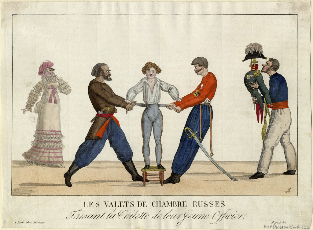 Detail of Toilet of an young Russian officer, c. 1815 by Ambroise Louis Garneray