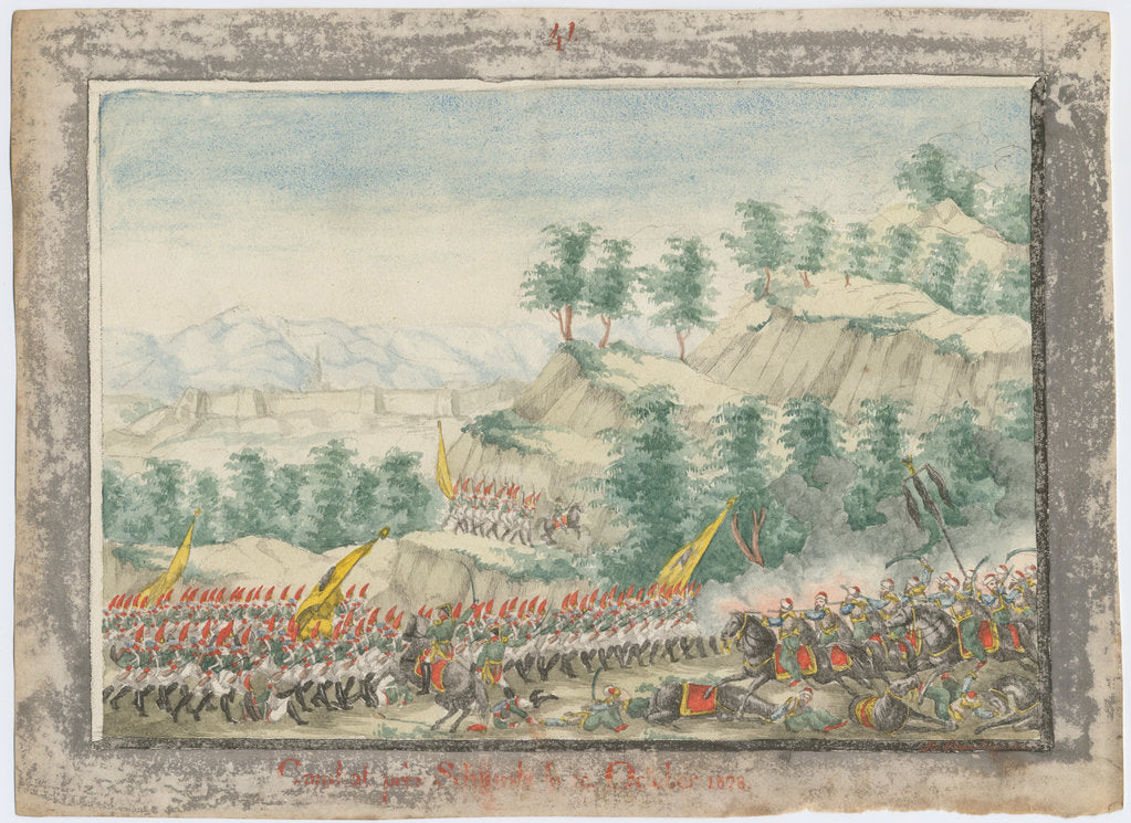 Detail of The Siege of the Shumen Fortress in 1828, 1829 by Anonymous