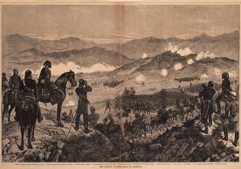 Detail of The Battle of Kizil-Tepe on June 25, 1877, 1877 by Anonymous