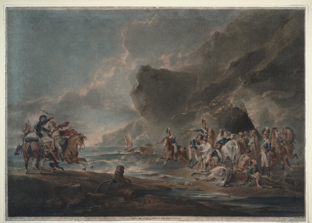 Detail of Smugglers defeated, 1795-1798 by Sir Peter Francis Bourgeois