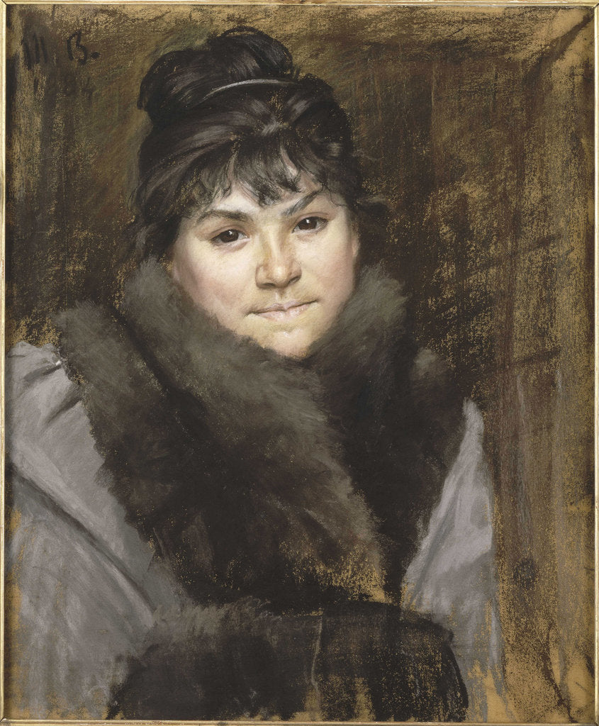 Detail of Portrait of Mme X, c. 1883-1884 by Maria Konstantinovna Bashkirtseva