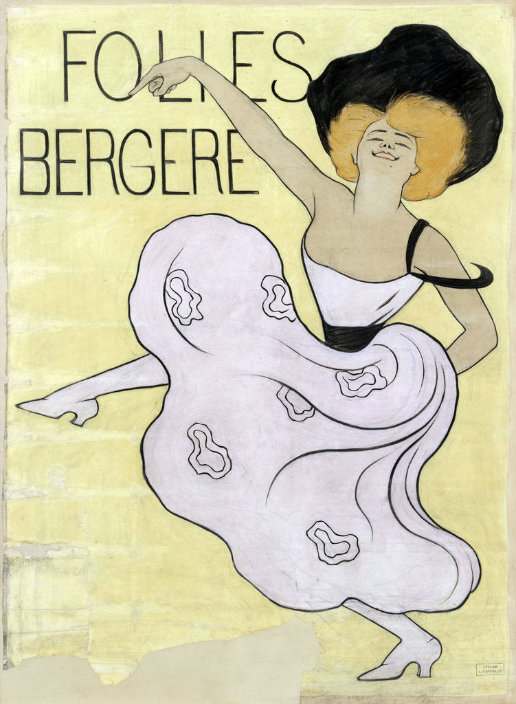Detail of Folies Bergères, 1900 by Leonetto Cappiello