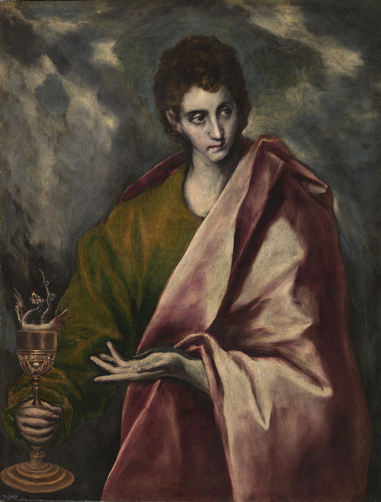 Detail of Saint John the Evangelist, c. 1605 by Dominico El Greco