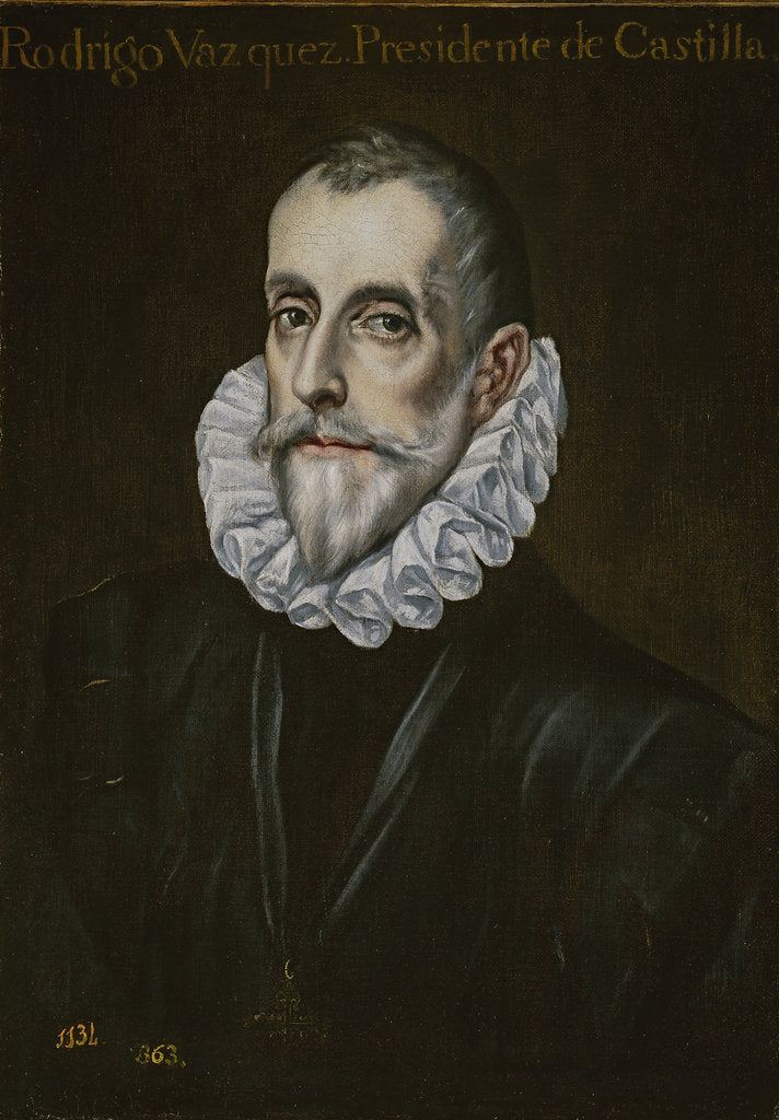 Detail of Portrait of Rodrigo Vázquez de Arce, First third of 17th cen by Dominico El Greco