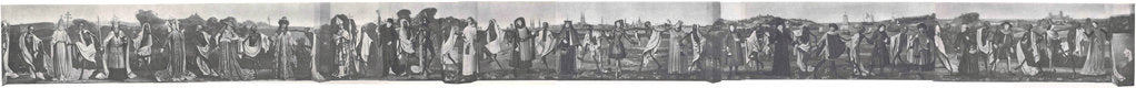 Detail of Lübecks Danse Macabre (before war photo), 1463 by Bernt Notke