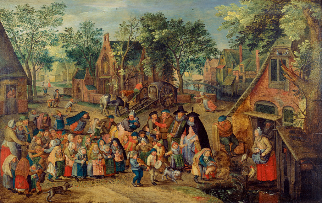 Detail of The Pentecost Bride Game, c. 1620 by Pieter Brueghel the Younger