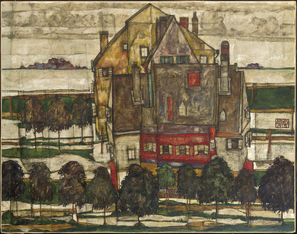 Detail of Single Houses, 1915 by Egon Schiele