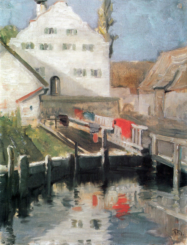 Detail of Indersdorf, 1904 by Franz Marc