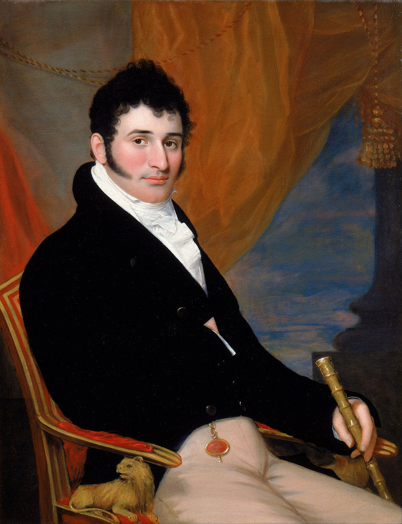 Detail of Portrait of Solomon Isaacs, ca 1813 by John Wesley Jarvis