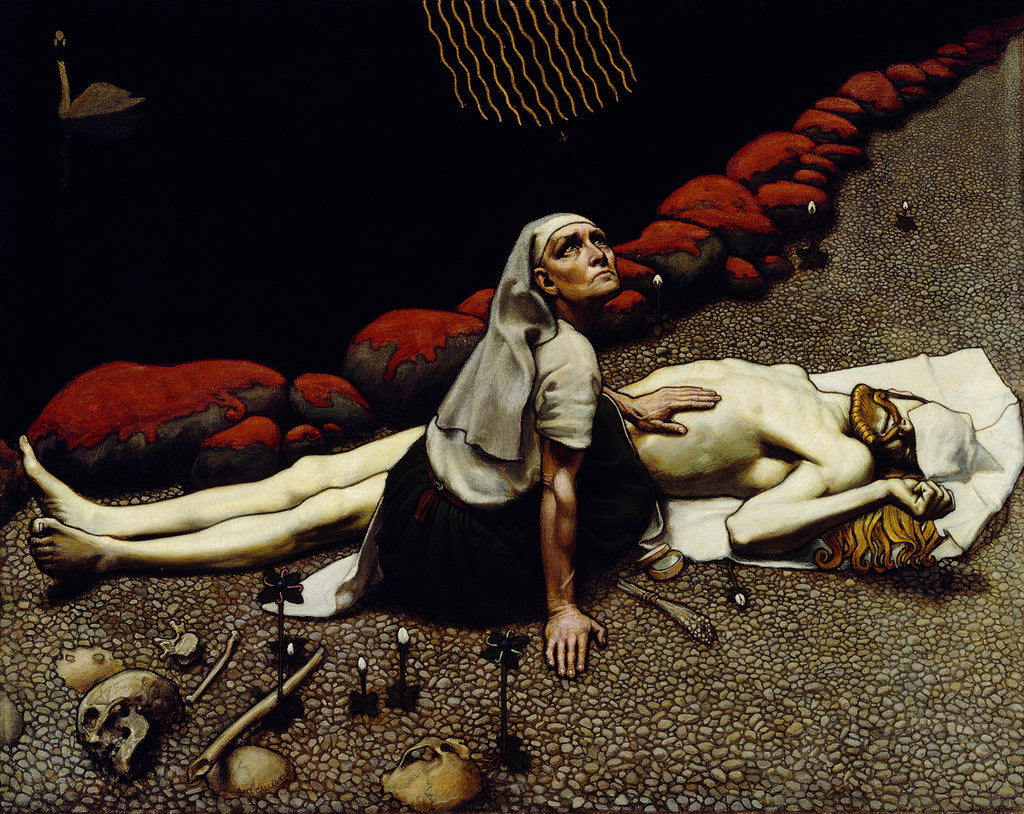 Detail of Lemminkäinens Mother, 1897 by Akseli Gallen-Kallela