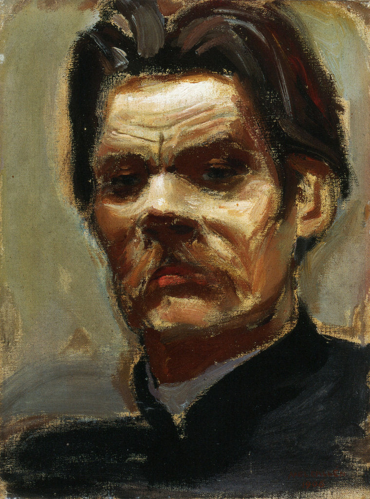 Detail of Portrait of the author Maxim Gorky, 1906 by Akseli Gallen-Kallela