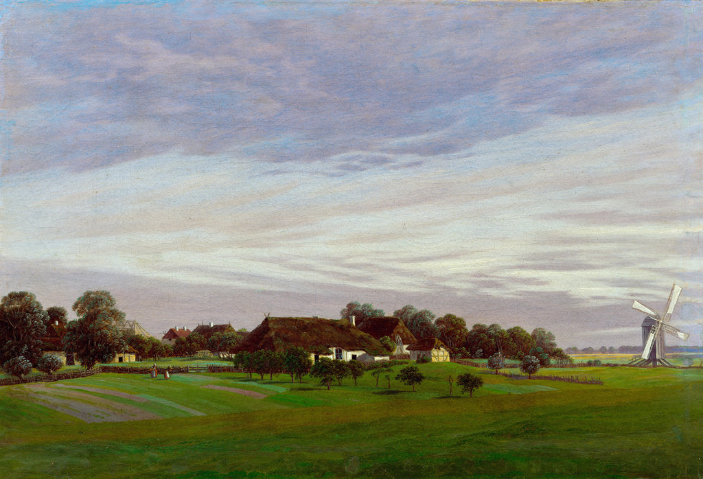 Detail of Flat Countryside (Near Greifswald), 1822-1823 by Caspar David Friedrich