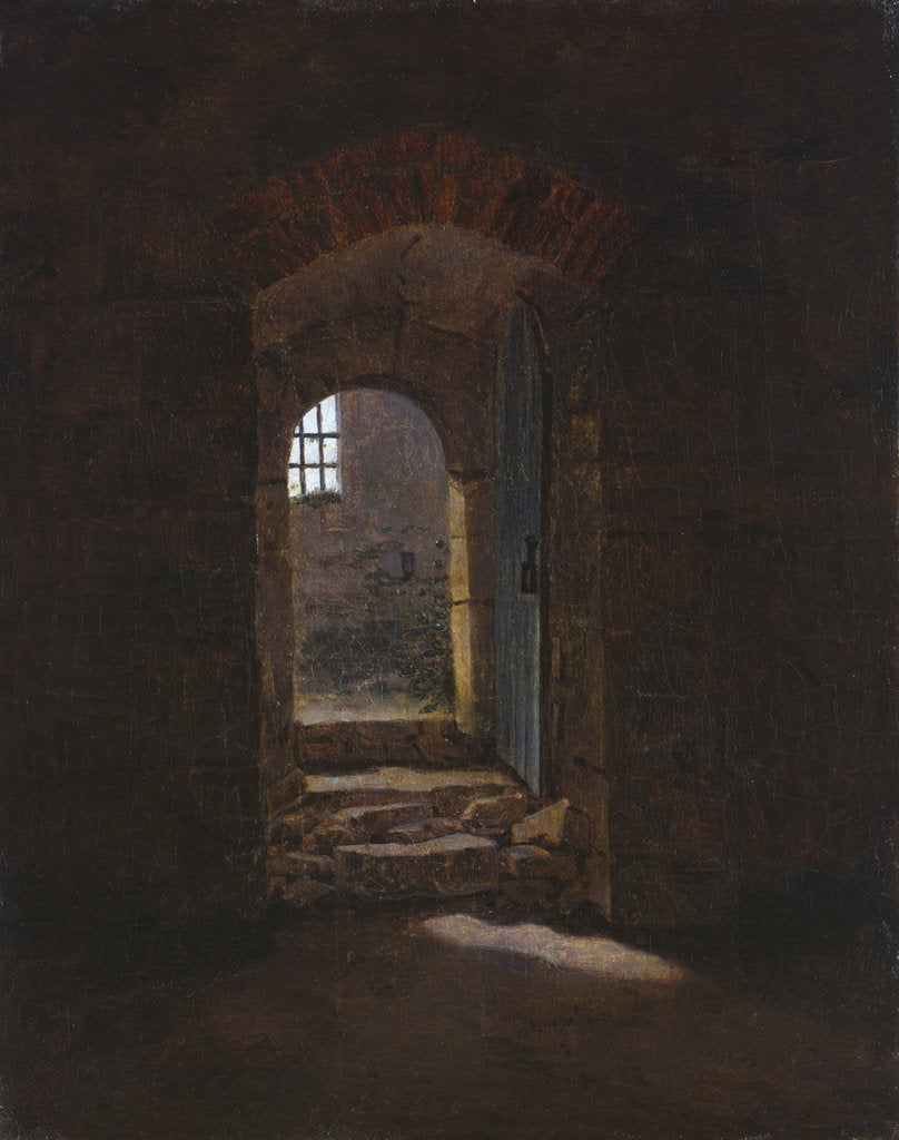 Detail of Doorway in Meissen, 1827 by Caspar David Friedrich