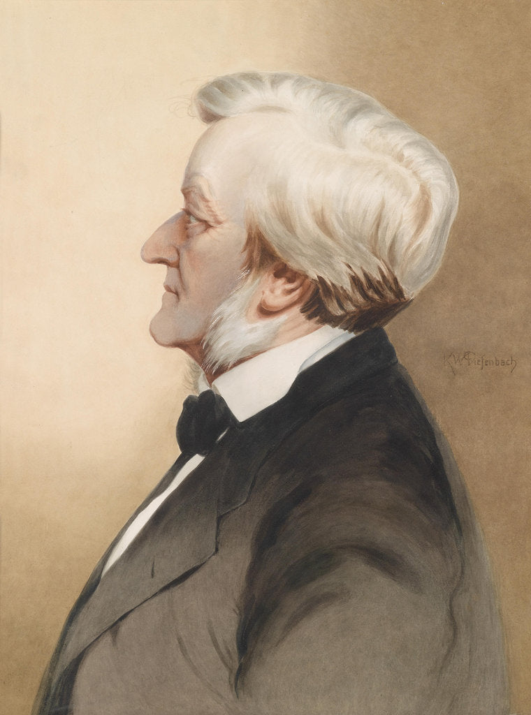 Detail of Portrait of the composer Richard Wagner, c. 1913 by Karl Wilhelm Diefenbach
