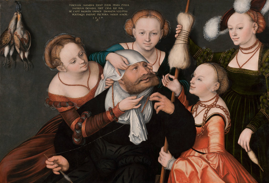 Detail of Hercules and Omphale, 1537 by Lucas Cranach the Elder