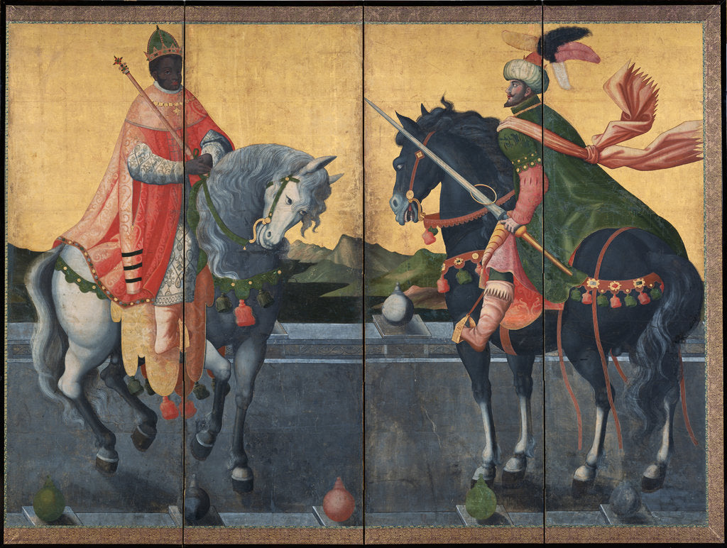 Detail of Western Kings on Horseback, First third of 17th cen by Anonymous