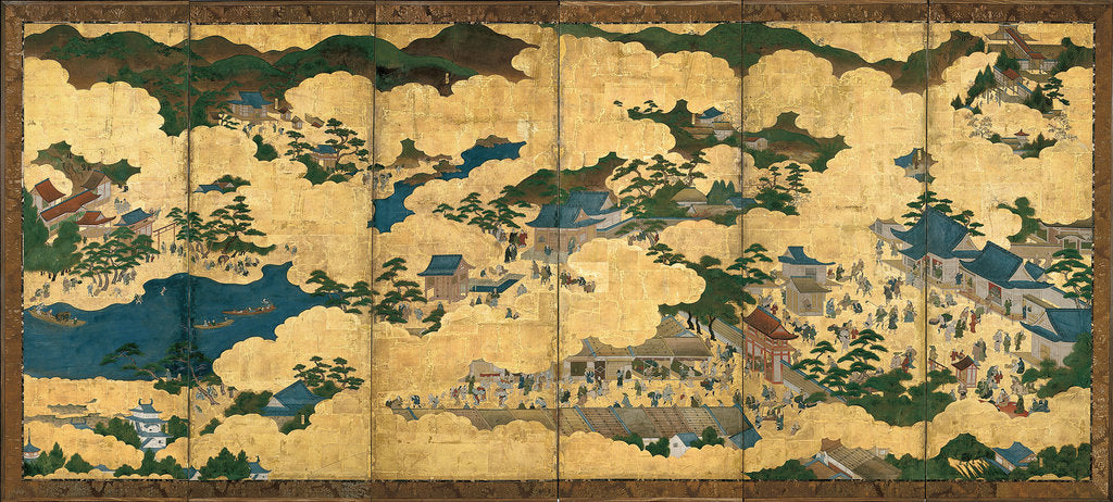 Detail of Scenes in and around Kyoto, ca 1690 by Anonymous