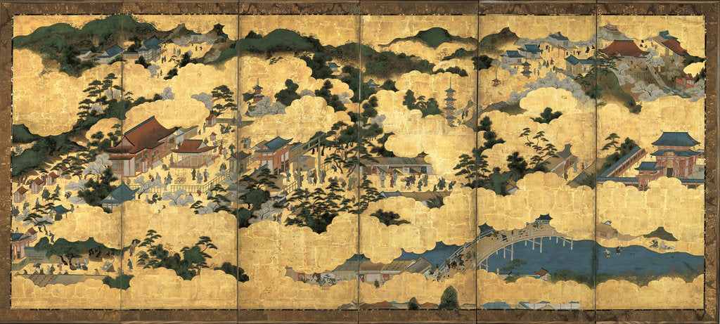 Detail of Scenes in and around Kyoto, ca 1690 by Anonymous