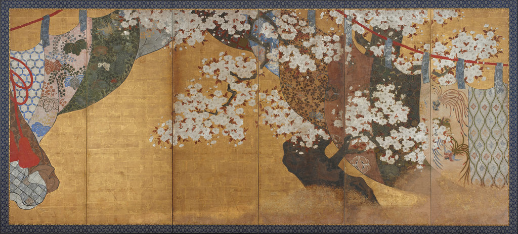 Detail of Wind-screen and cherry tree by Anonymous