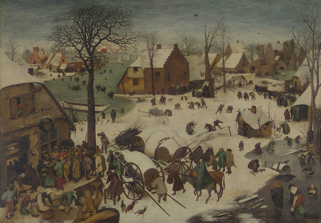 Detail of The Census at Bethlehem (The Numbering at Bethlehem), 1566 by Pieter Bruegel the Elder