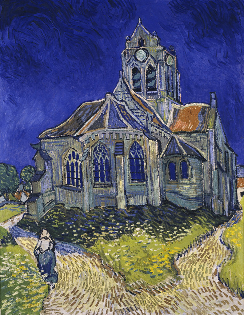 Detail of The Church in Auvers-sur-Oise, View from the Chevet, 1890 by Vincent van Gogh