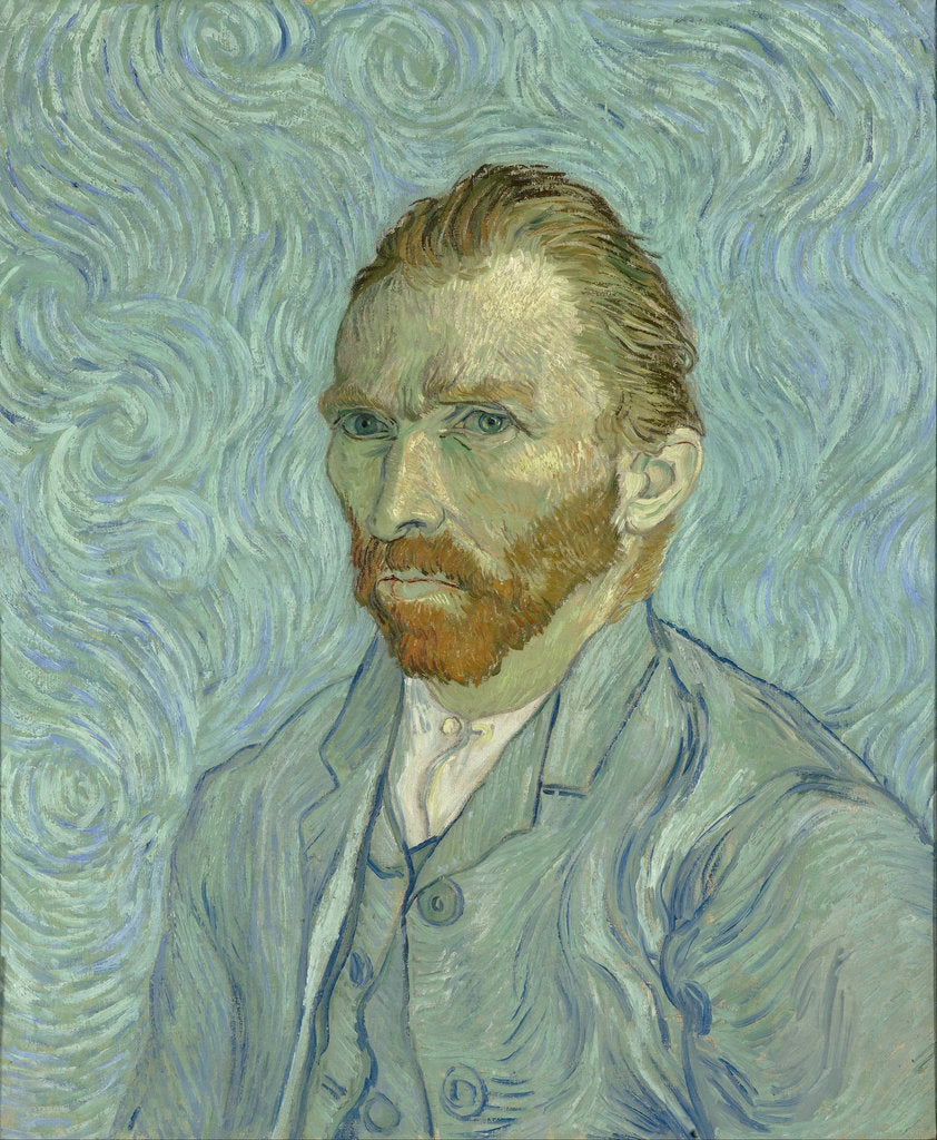 Detail of Self-Portrait, 1889 by Vincent van Gogh
