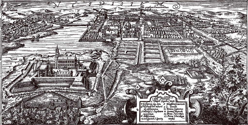 Detail of Nesvizh, 1604 by Tomasz Makowski