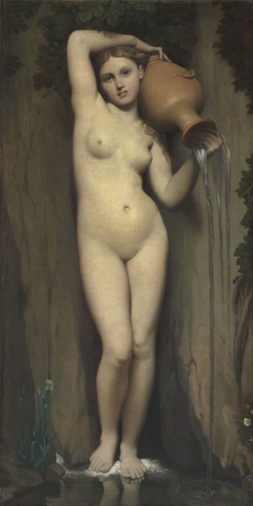Detail of The Spring, 1820-1856 by Jean Auguste Dominique Ingres