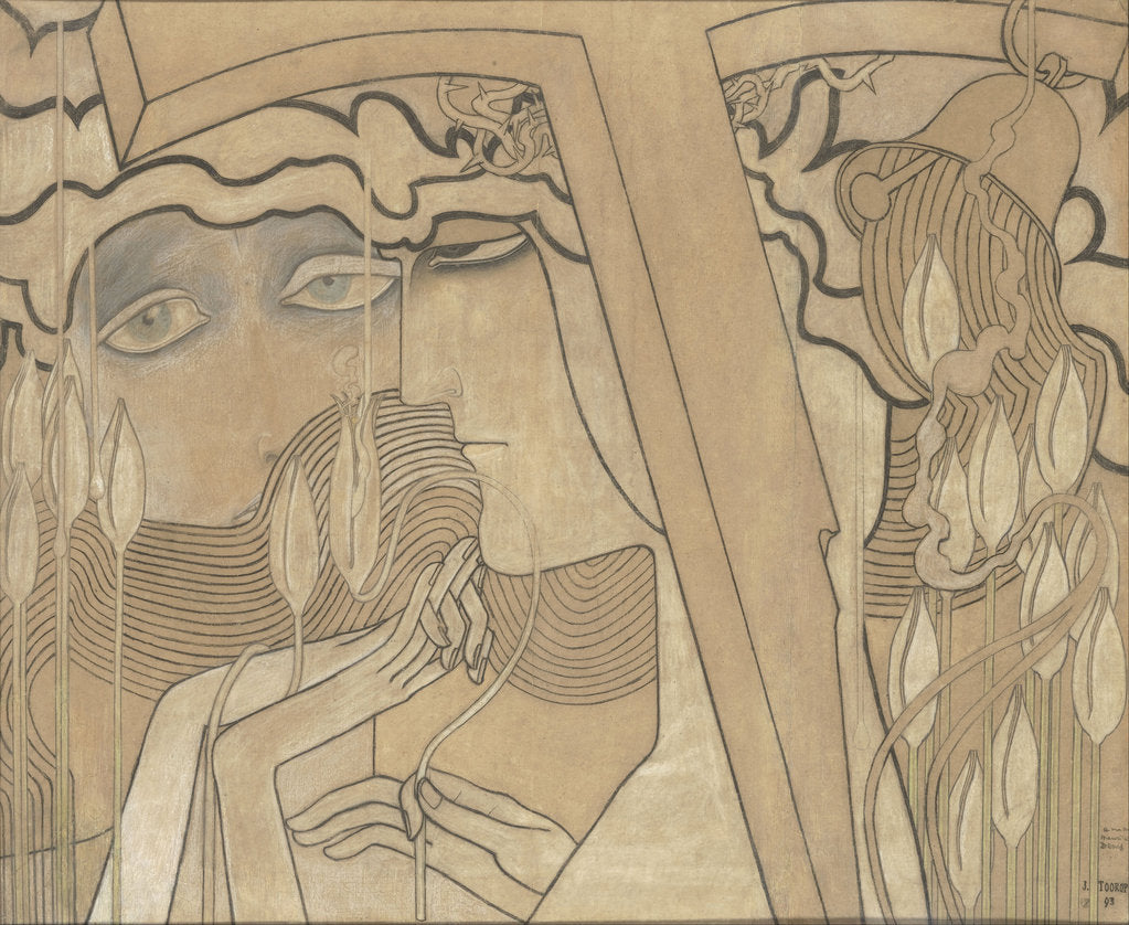 Detail of Desire and Satisfaction, 1893 by Jan Toorop