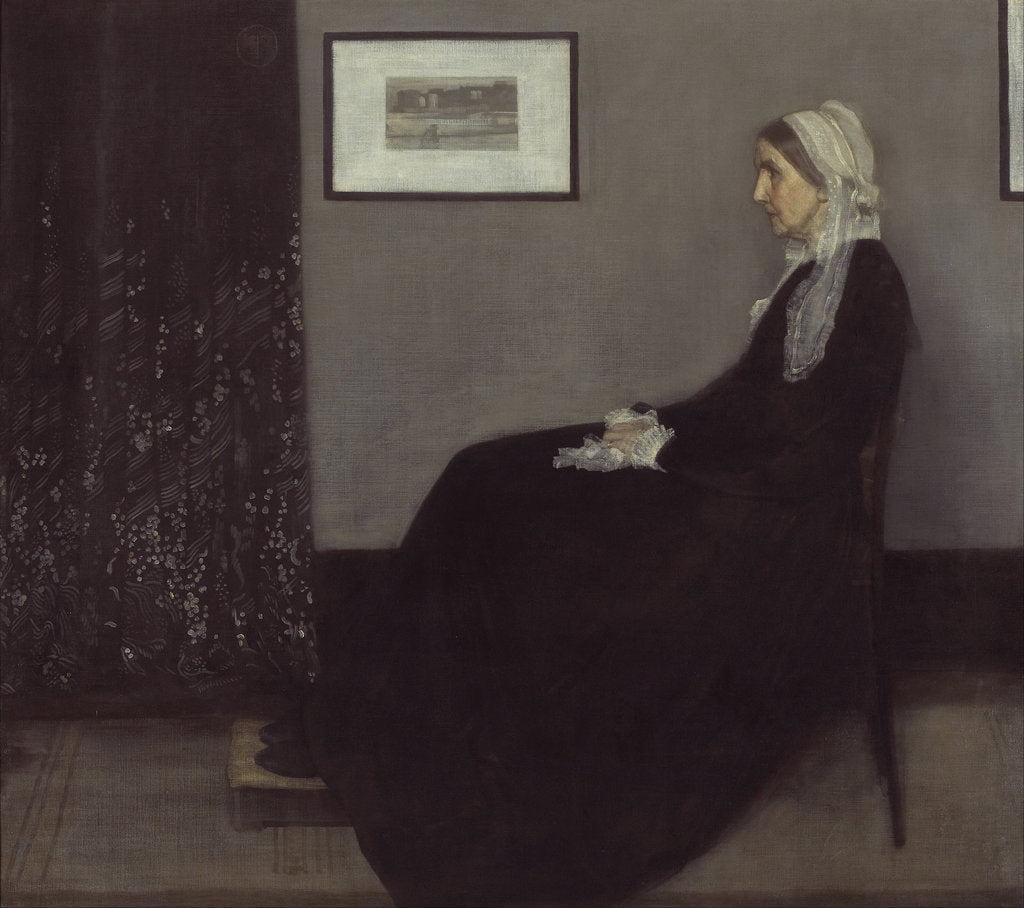 Detail of Arrangement in Grey and Black No. 1 (Portrait of the Artists Mother), 1871 by James Abbott McNeill Whistler