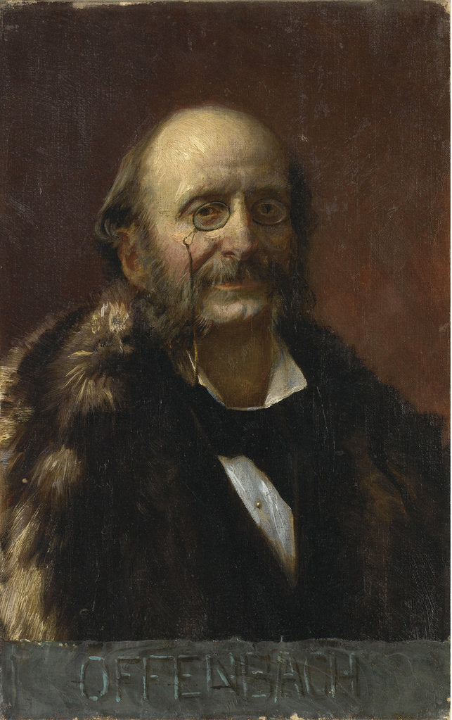 Detail of Portrait of Jacques Offenbach by Anonymous