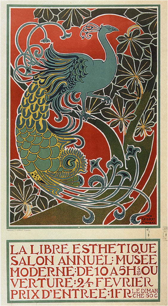 Detail of La Libre Esthétique, 1898 by Gisbert Combaz