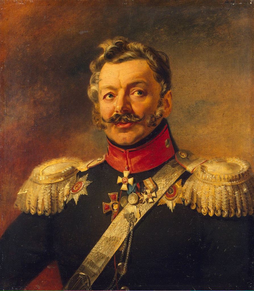 Detail of Portrait of General Count Peter Petrovich von der Pahlen, before 1825 by George Dawe