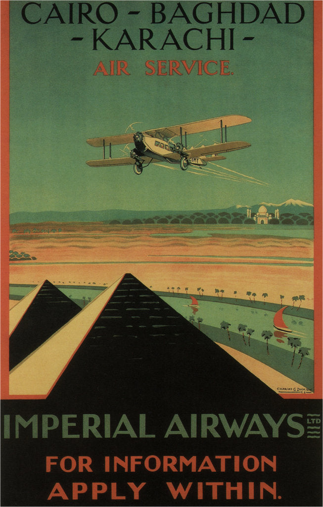Detail of Imperial Airways, 1926 by Charles C. Dickson