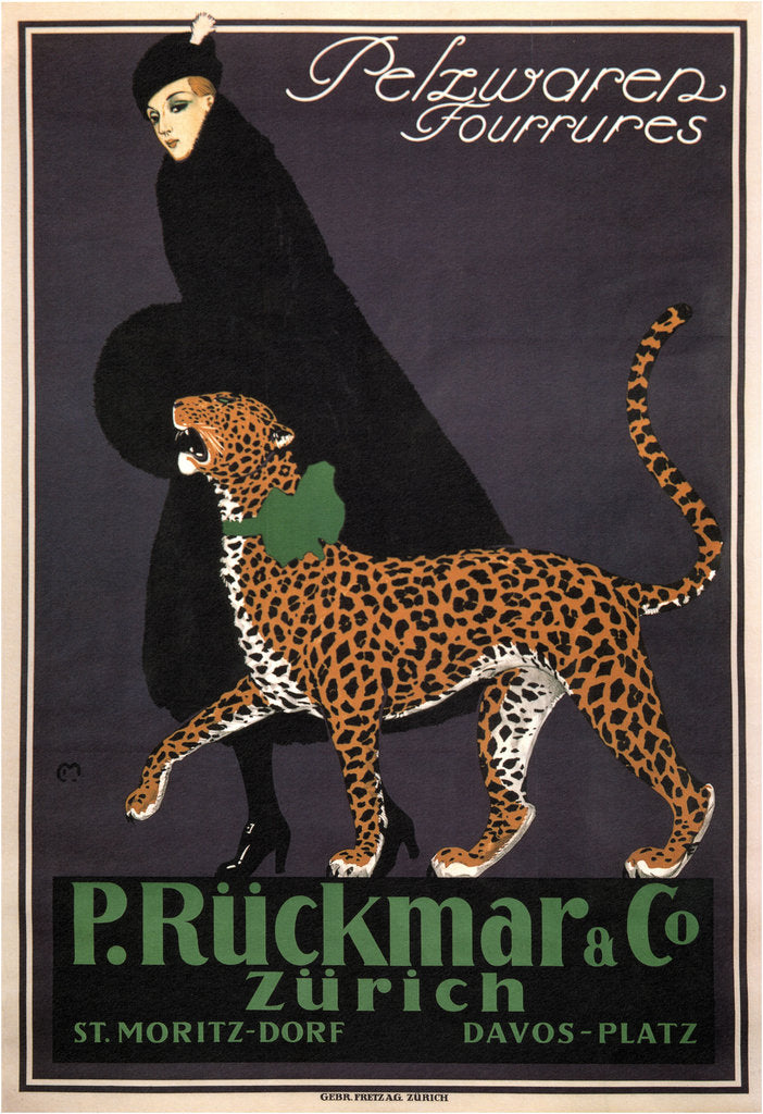 Detail of Fur goods P. Rückmar & Co, c. 1910 by Ernest Montaut