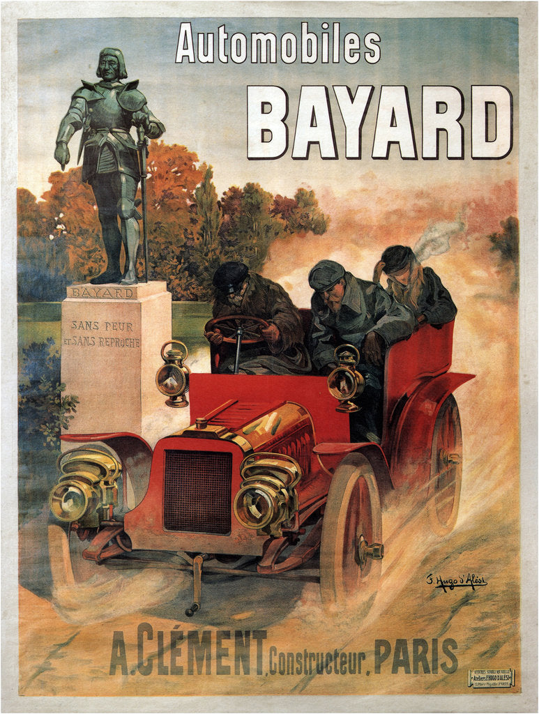 Detail of Automobiles Bayard, c. 1903-1906 by Frédéric Hugo d'Alesi