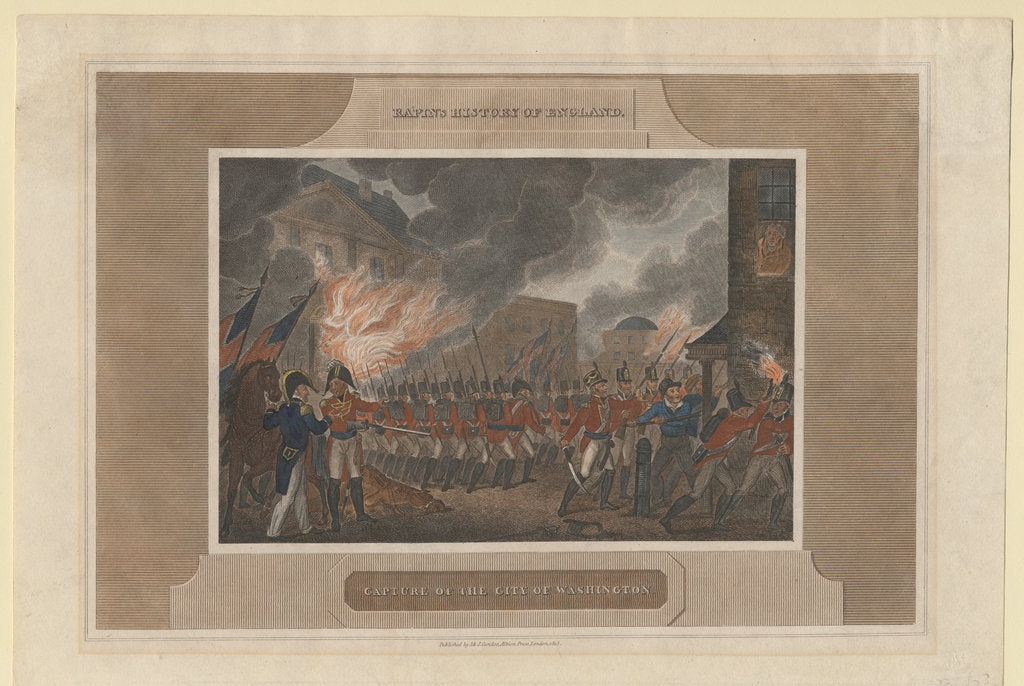 Detail of Capture and Burning of the city of Washington, 1815 by Anonymous