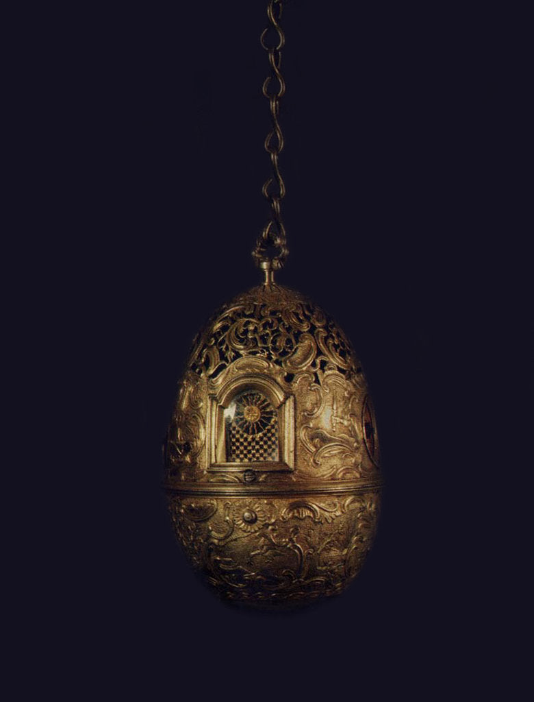 Detail of Clock shaped as Easter egg, 1764-1767 by Ivan Petrovich Kulibin