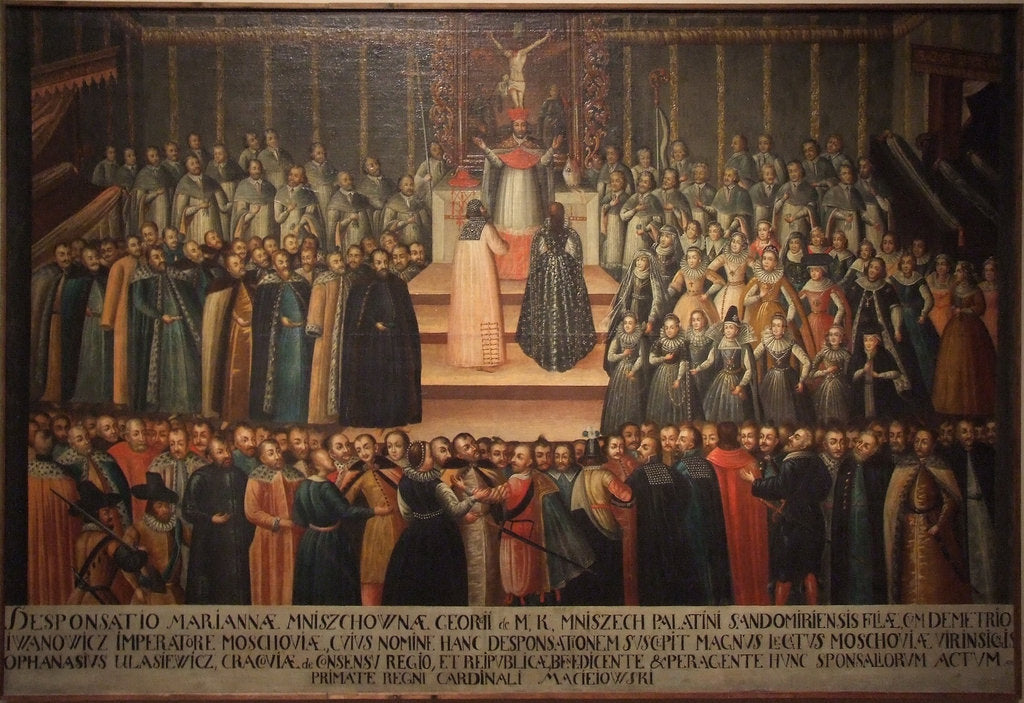 Detail of The betrothal in absentia of Marina Mniszech and False Demetrius in Krakow on 12 November 1605, Earl by Szymon Boguszowicz