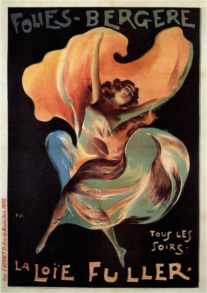 Detail of Folies Bergères, 1897 by Jean de Paléologue