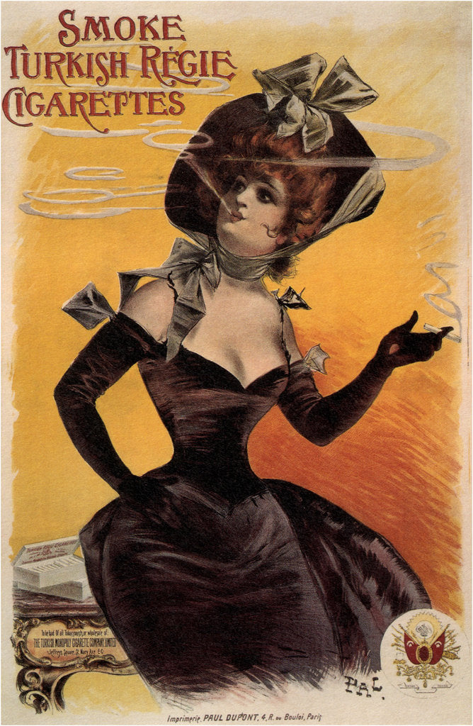 Detail of Smoke Turkish Regie Cigarettes, 1895 by Jean de Paléologue