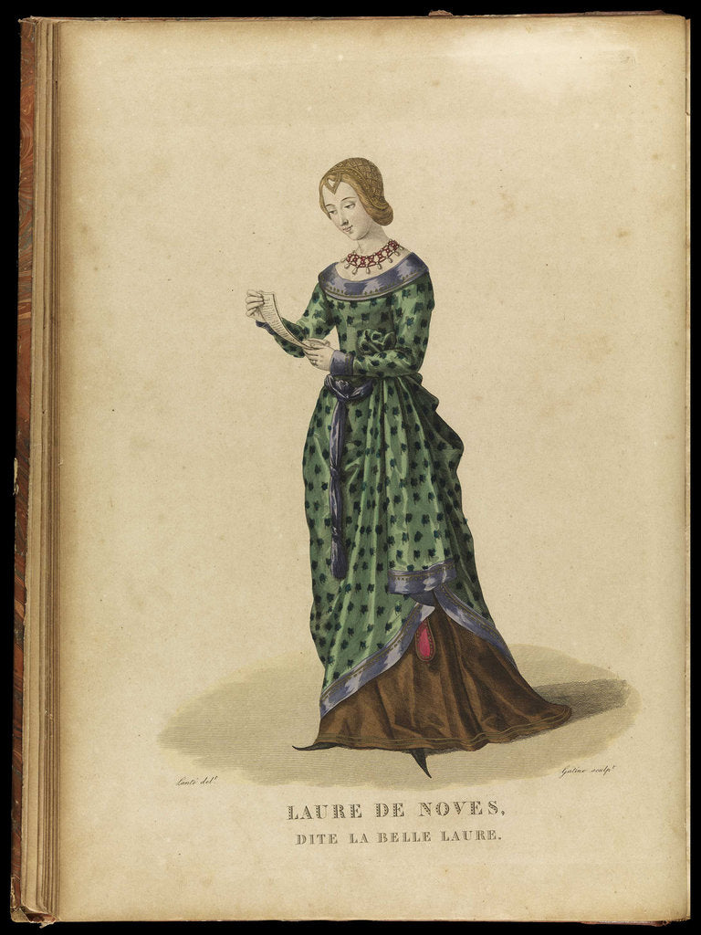 Detail of Laura de Noves, Late 18th cent by Georges Jacques Gatine